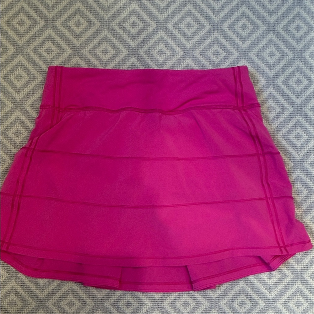 lululemon athletica Bright Magenta Tiered Skort - Picture 1 of 4